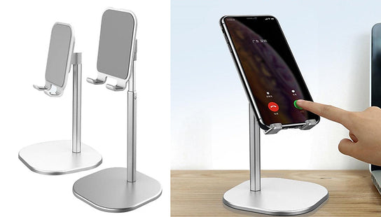 Phone & Tablet Adjustable Metal Desk Stand