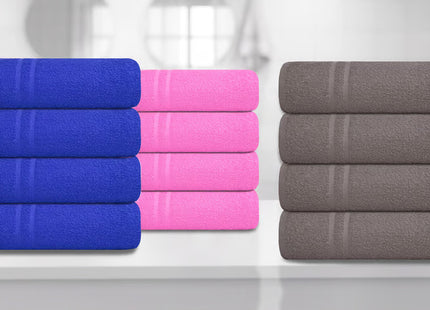 2 or 4 Pack 600GSM Egyptian Cotton Bath Towels.
