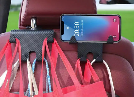Backseat Headrest Hook & Phone Holder