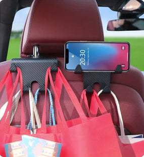Backseat Headrest Hook & Phone Holder