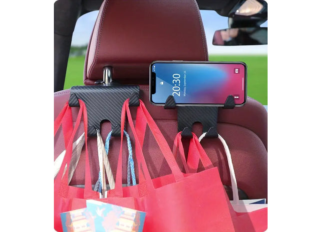Backseat Headrest Hook & Phone Holder