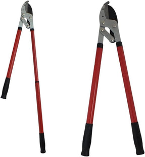 24"-37" Heavy Duty Lever Action Anvil Lopper with Telescopic Extending Handles - Powerful Pruning Tool for Branches & Thick Stems