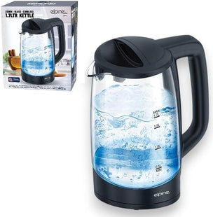 1.7L Cordless Electric Kettle Glass – 2200W Fast Boil