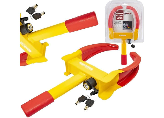 Heavy-Duty Wheel Clamp – Anti-Theft Car, Caravan & Trailer Lock