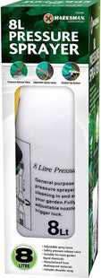 8L Garden Pressure Sprayer– Pump Action with Adjustable Nozzle & Shoulder Strap