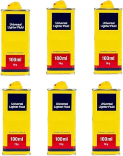 6 x Clipper Lighter Fuel Refill - 100ml