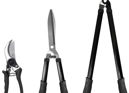 3-Piece Garden Cutting Tool Set – Heavy-Duty Loppers, Shears & Secateurs for Precision Pruning