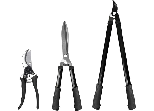 3-Piece Garden Cutting Tool Set – Heavy-Duty Loppers, Shears & Secateurs for Precision Pruning