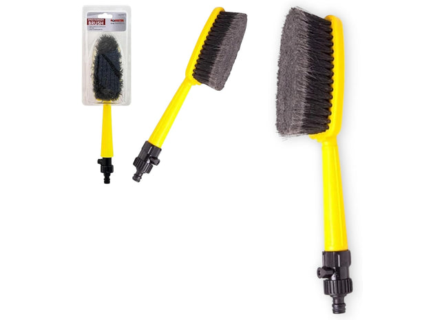 2-in-1 Spray & Wash Cleaning Brush – Water-Fed Scrubbing Brush with Built-In Spray Nozzle