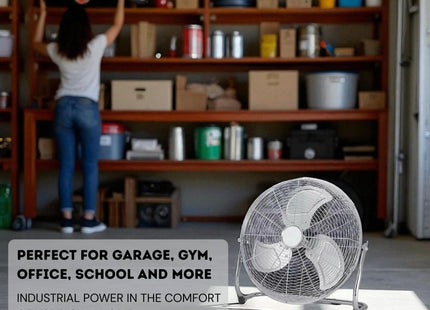 70W 14" (35cm) High-Velocity Floor Fan