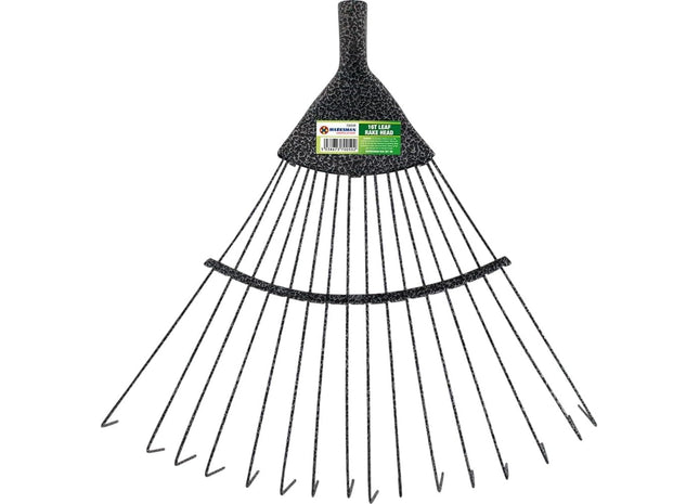 16-Tooth Lawn & Leaf Rake Head – Heavy Duty Replacement Rake Head
