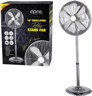 16" (40cm) Retro Pedestal – 50W Oscillating Stand Fan with 3 Speed Settings