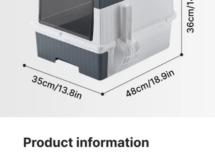 Foldable Enclosed Cat Litter Box