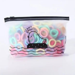 100pcs/Set Colorful Elastic Scrunchies
