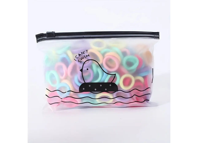 100pcs/Set Colorful Elastic Scrunchies