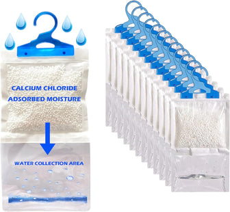 12PK Interior Dehumidifier – Moisture Absorber for Home, Car, and Office | Prevents Damp, Mold, & Odors | Long-Lasting Humidity Control