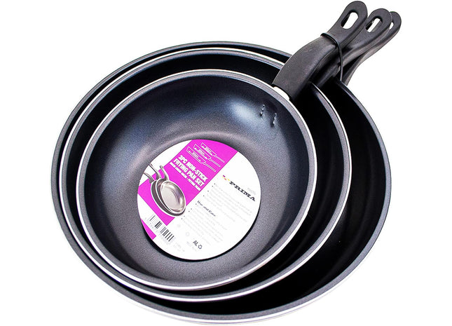 3 Pcs Prima Non Stick Frying PAN Set | 20, 25 & 30 cm