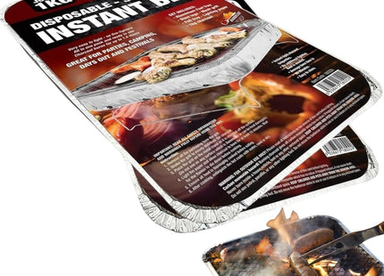 Set of 2 Jumbo 1kg Disposable Instant BBQs