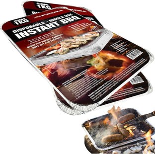 Set of 2 Jumbo 1kg Disposable Instant BBQs