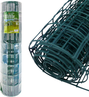 0.9 x 10m Green PVC Galvanised Wire Mesh Fencing – 50x100mm Rectangular Netting