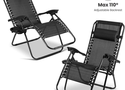 1 or 2 Zero Gravity Reclining Sun Loungers