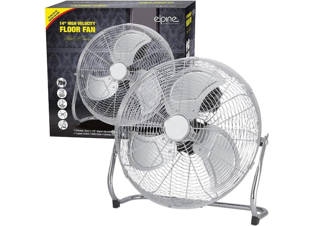 70W 14" (35cm) High-Velocity Floor Fan