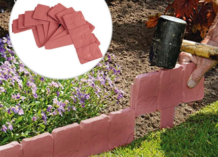 10pc Cobbled Stone Effect Border Edges