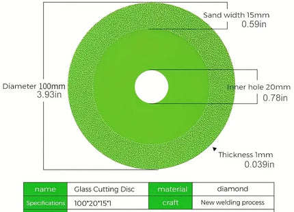 Glass Cutting Disc