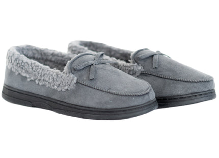 Mens's Faux Fur Lined Slippers