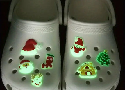 7pcs Christmas Luminous Shoe Charms