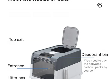 Foldable Enclosed Cat Litter Box