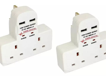 2 Gang USB Multiway Adapters