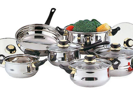 12pc Stainless-Steel Cookware Set