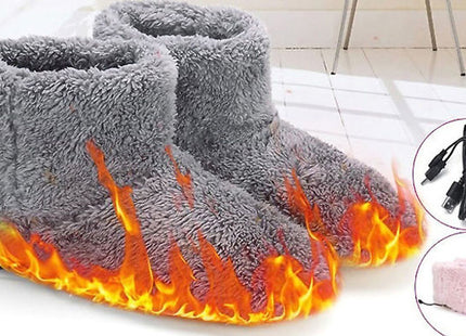 Heated Winter Warmer USB Slipper Boots – 2 Options