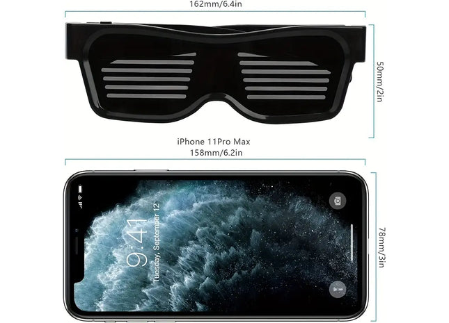 Bluetooth LED Glasses