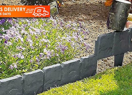 10pc Cobbled Stone Effect Border Edges