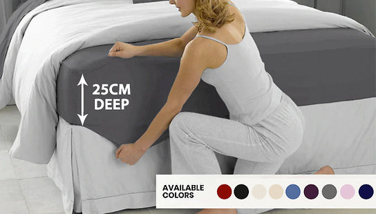 Extra Deep Elastic Fitted Sheet Bed Sheets
