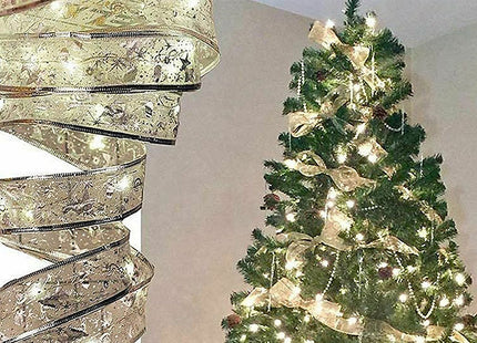 4m 40-LED Christmas Fairy Light Ribbon - 3 Colours
