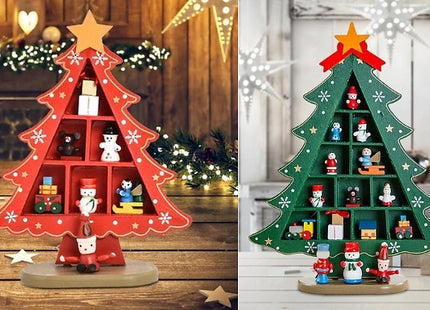 Wooden Christmas Tree Decoration - 2 Sizes, 2 Colours