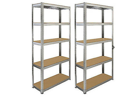 5-Tier Heavy Duty XL Fortified Metal Shelving Units - 1 or 2