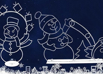 Christmas Snowman Decorative Glow Frame