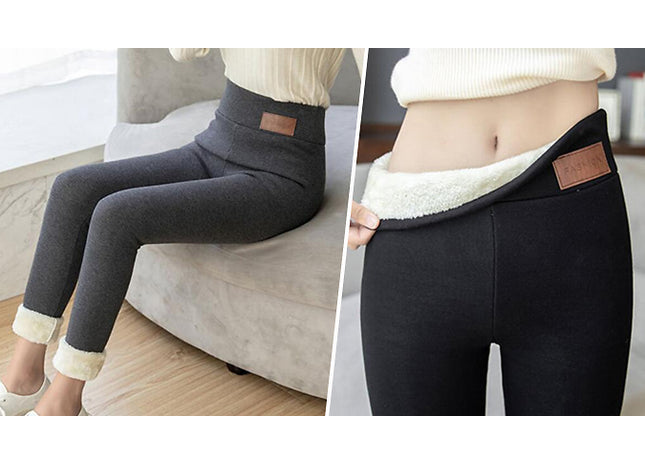 Fleece Lined Winter Leggings - 5 Sizes & 2 Colours