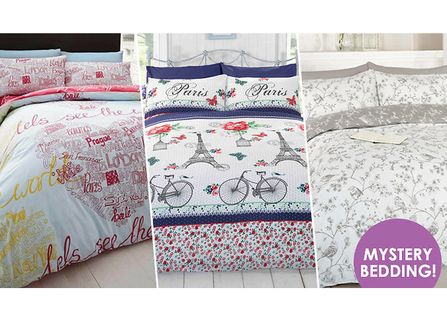 Mystery Duvet Cover Set Deal - Multiple Designs in 4 Sizes