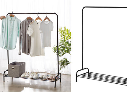 Heavy Duty Metal Coat Stand with Shoe Rack