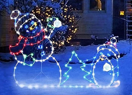 Christmas Snowman Decorative Glow Frame