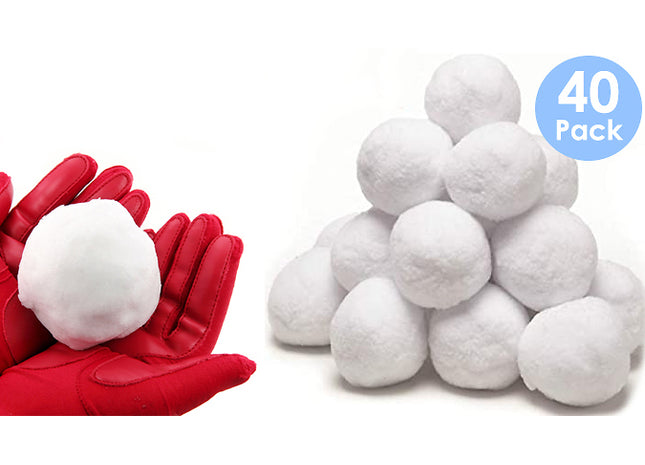 40-Pack of Fake Christmas Snowballs