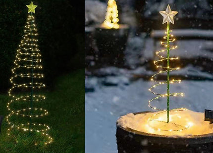 LED Christmas Tree Garden Solar Stake Light - 2 Colours