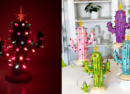 Cactus Light Up Christmas Tree - 4 Colours