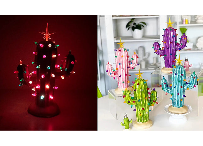 Cactus Light Up Christmas Tree - 4 Colours