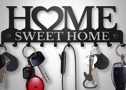 'Home Sweet Home' Wall Mounted Key Holder